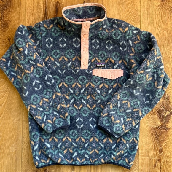 Patagonia Other - Patagonia Lightweight Synchilla Snap-T Fleece Pullover Youth Girl XL 14